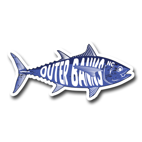 Tuna Fish Shape Outer Banks - Legit Stickers